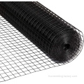 Tissu de quincaillerie en treillis métallique soudée en revêtement en PVC noir